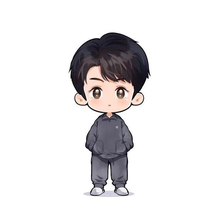 Ảnh avatar chibi nam lạnh lùng - đơn giản