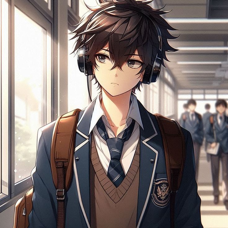 Ảnh avatar chibi nam lạnh lùng - học sinh