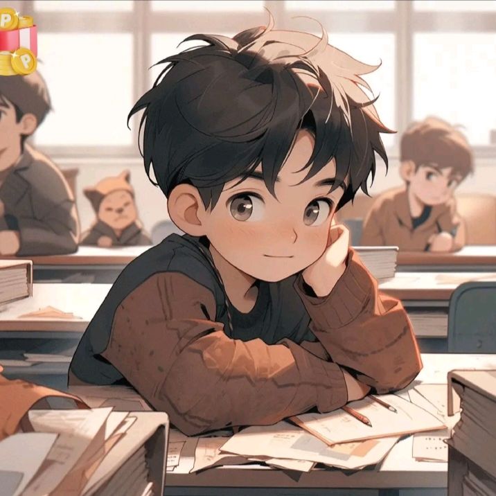 Ảnh avatar chibi nam lạnh lùng - mỉm cười