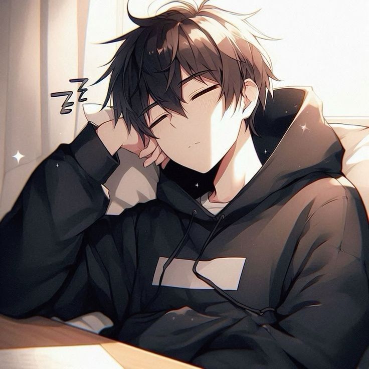 Ảnh avatar chibi nam lạnh lùng - ngủ gật