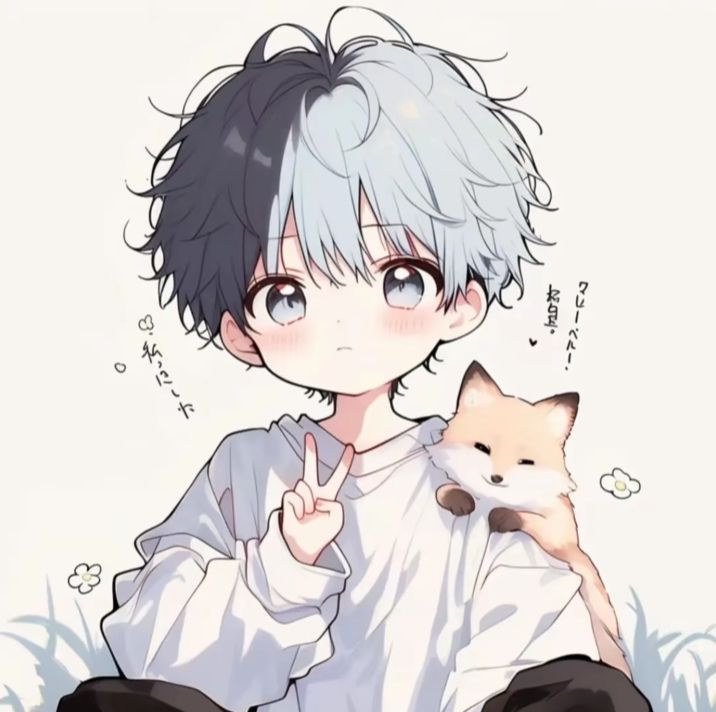 Ảnh avatar chibi nam lạnh lùng - say hi