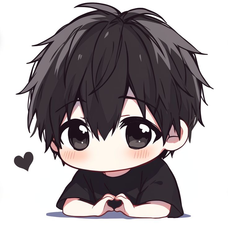 Ảnh avatar chibi nam lạnh lùng - thả tim