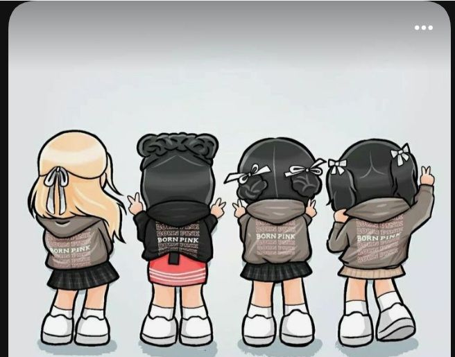 Ảnh Blackpink chibi - áo nhóm