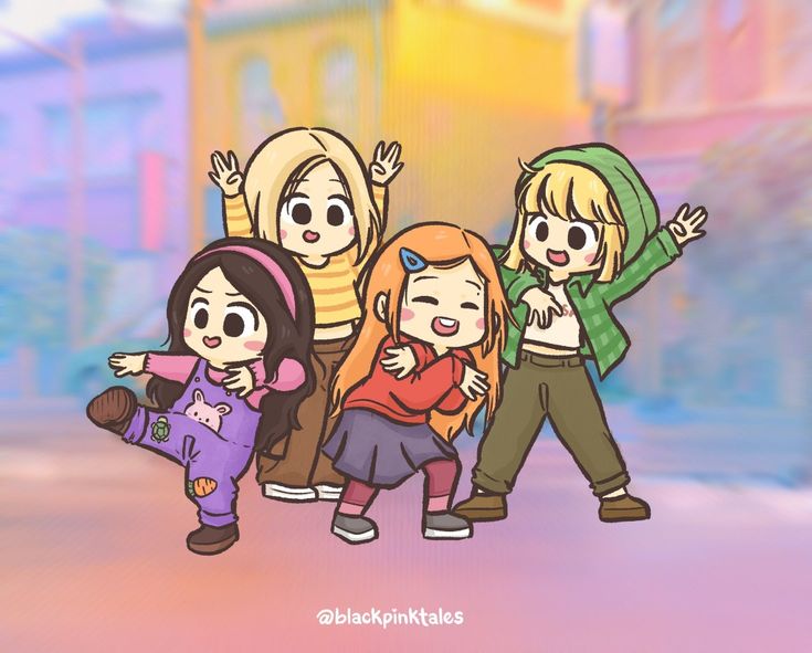 Ảnh Blackpink chibi - cực lầy