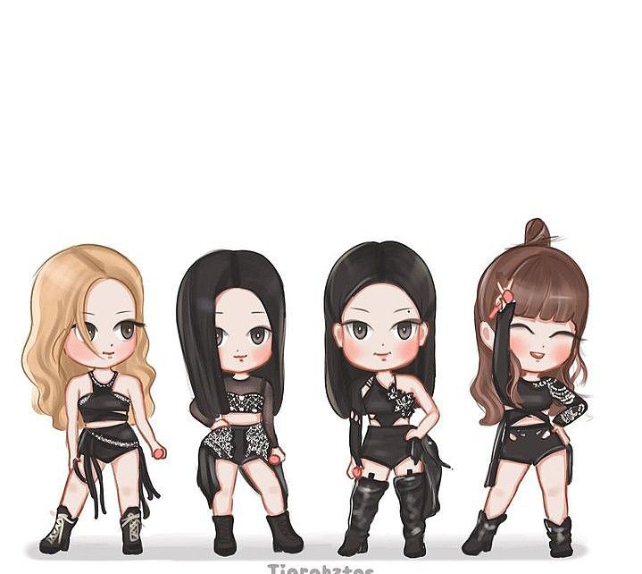 Ảnh Blackpink chibi - đáng yêu