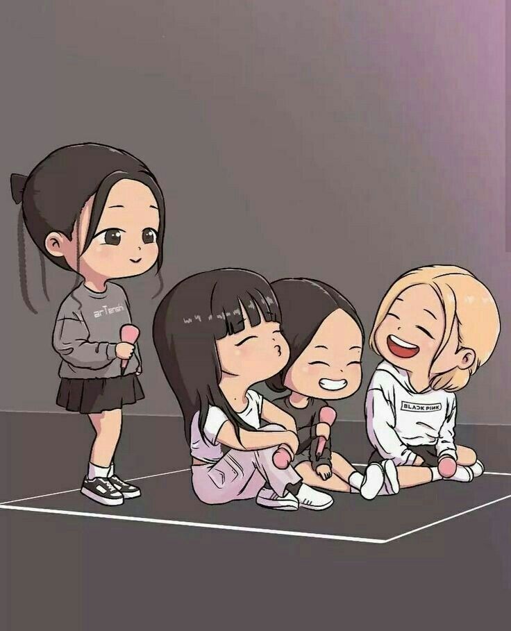 Ảnh Blackpink chibi - duyệt sân khấu