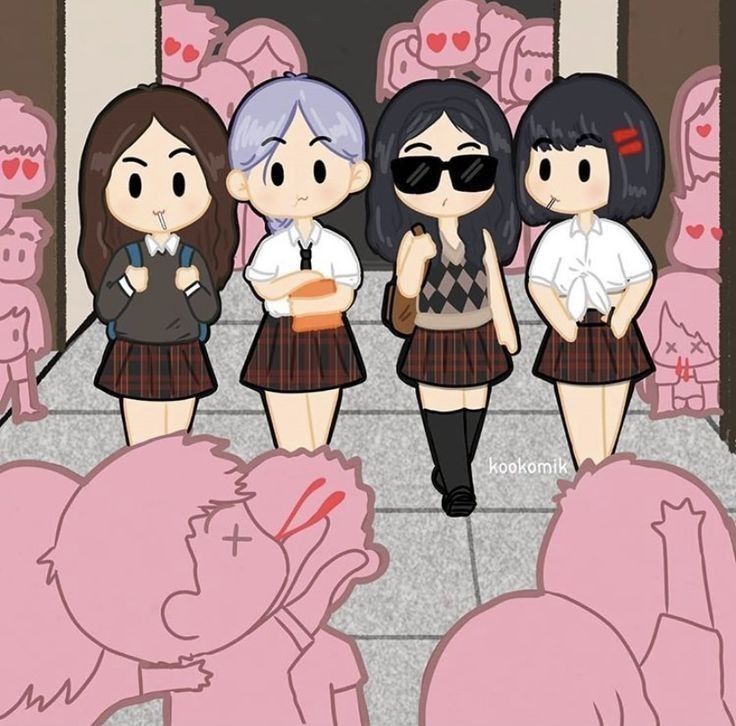 Ảnh Blackpink chibi - giao lưu với fan