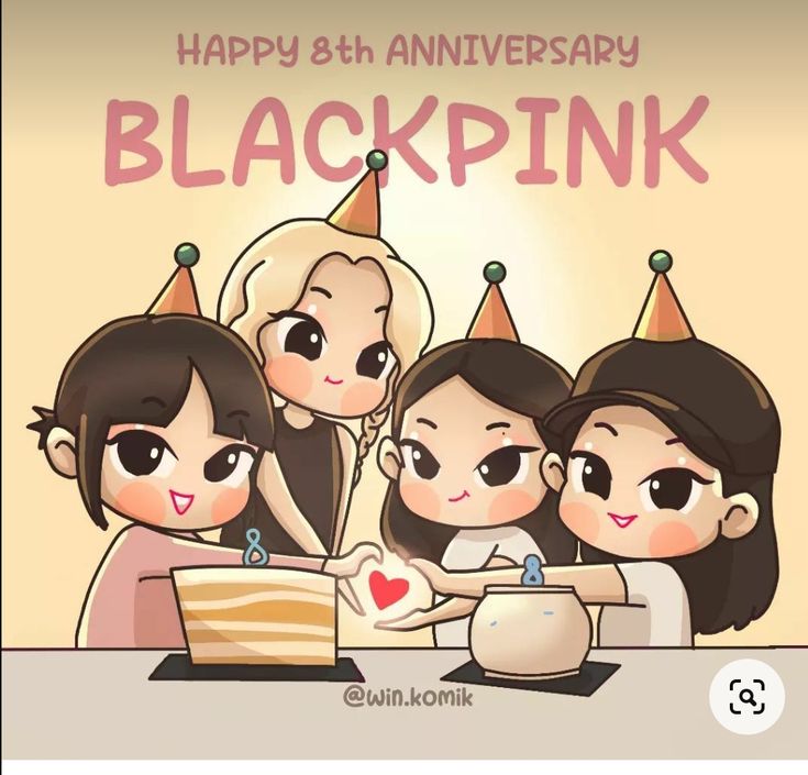 Ảnh Blackpink chibi - kỉ niệm 8 năm