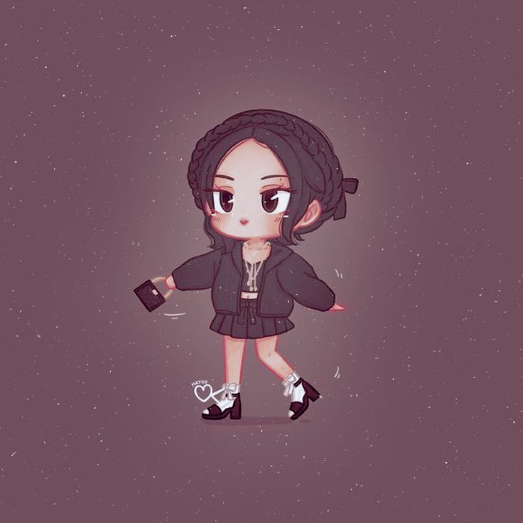 Ảnh Blackpink chibi - nàng thơ Jennie
