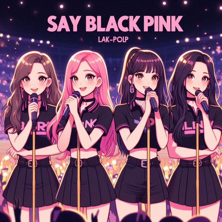 Ảnh Blackpink chibi - Nhóm nhạc tài năng