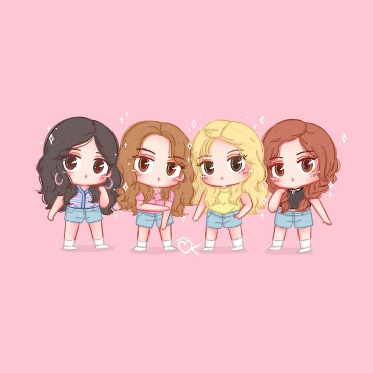 Ảnh Blackpink chibi - phiên bản siêu cưng
