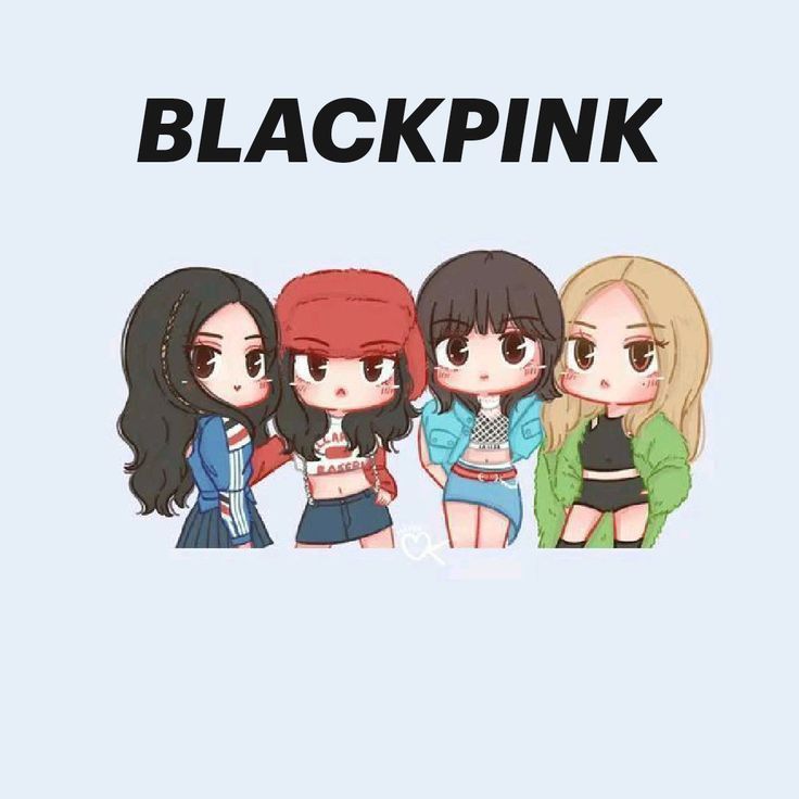 Ảnh Blackpink chibi - siêu ngầu