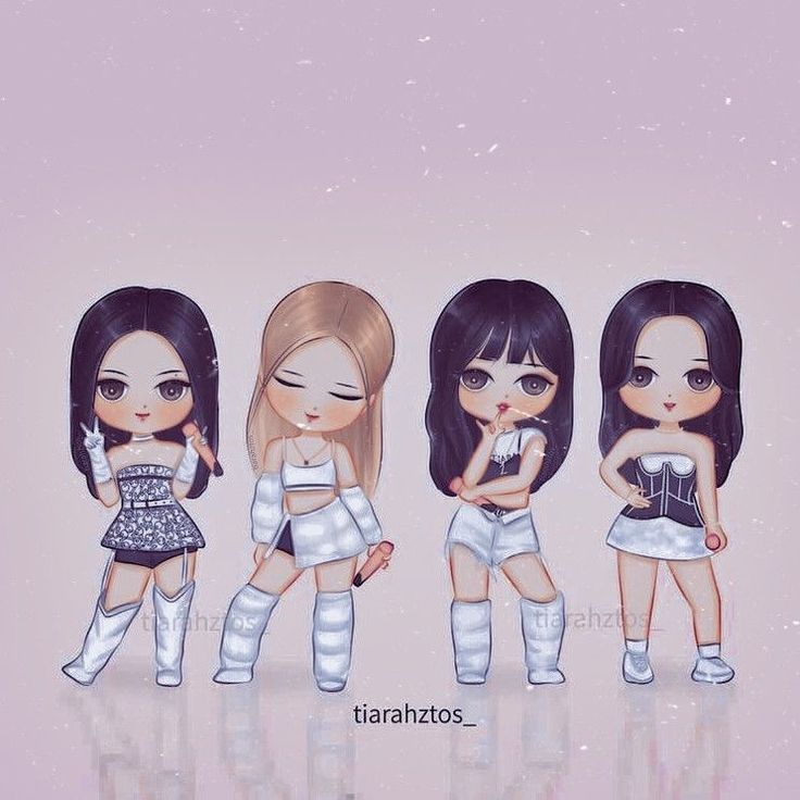 Ảnh Blackpink chibi - xinh đẹp