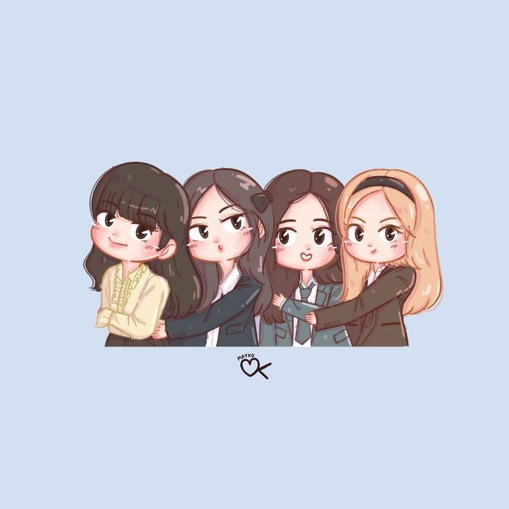Ảnh Blackpink chibi - xinh xắn