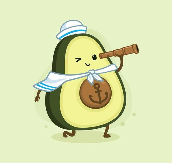 Avatar hình trái bơ chibi - thủy thủ