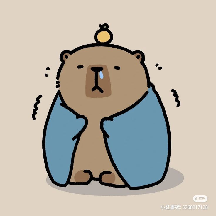 Capybara chibi - bị bệnh