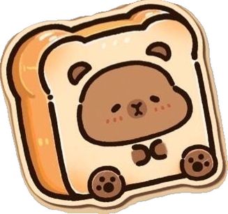Capybara chibi cute - bánh mì