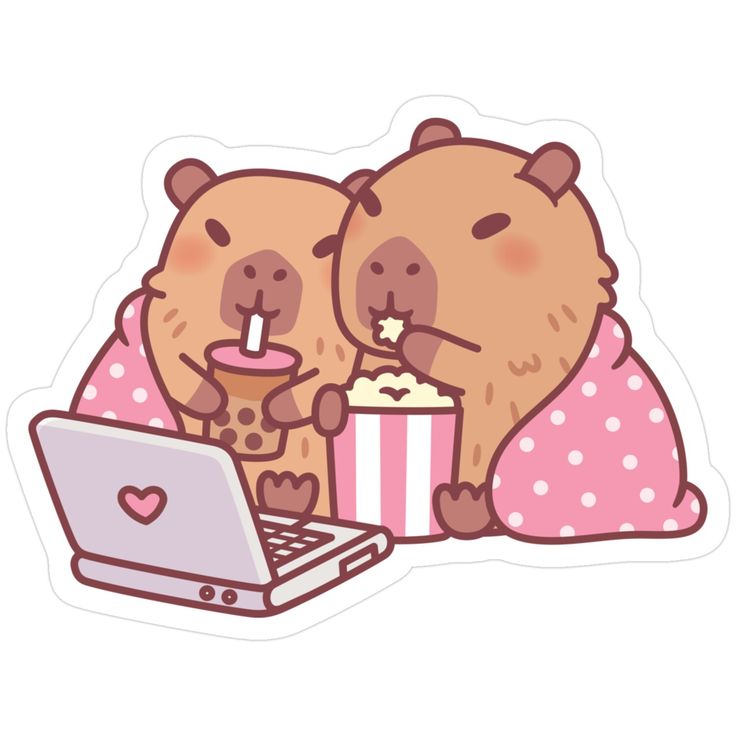 Capybara chibi cute - coi phim
