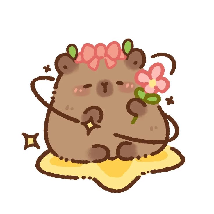 Capybara chibi cute - đáng yêu