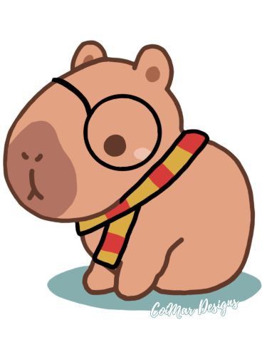 Capybara chibi cute - harry potter