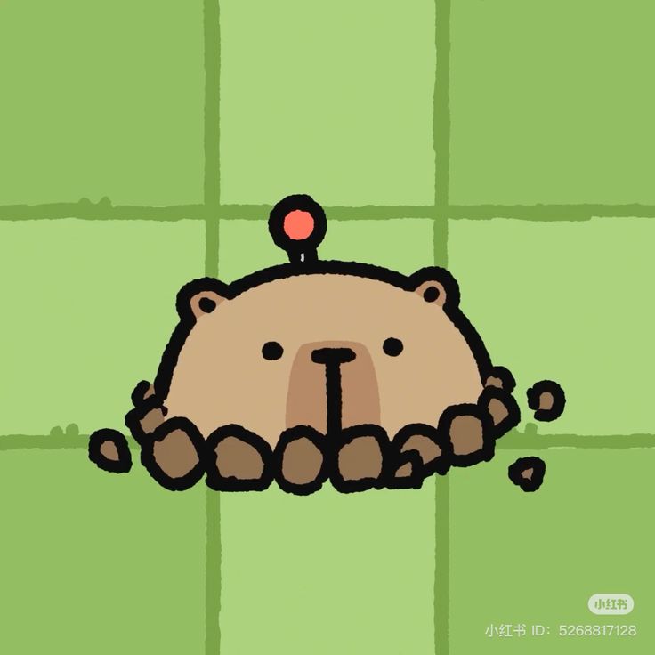 Capybara chibi cute - ngộ nghĩnh