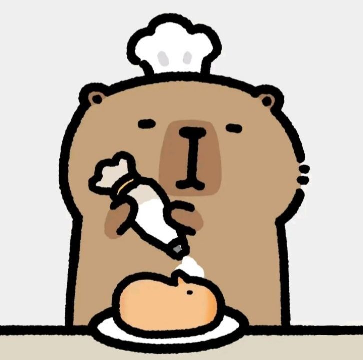Capybara chibi - làm bánh