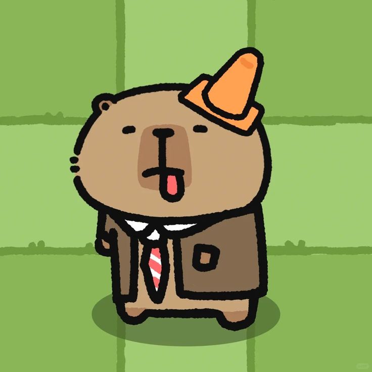 Capybara chibi - mặc vest