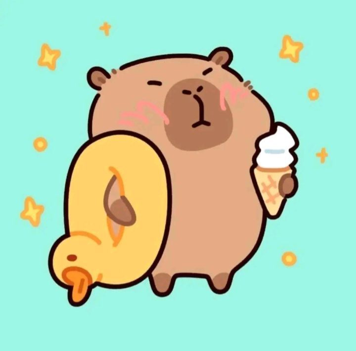 Capybara chibi - mùa hè