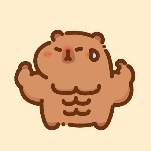 Capybara chibi - sáu múi