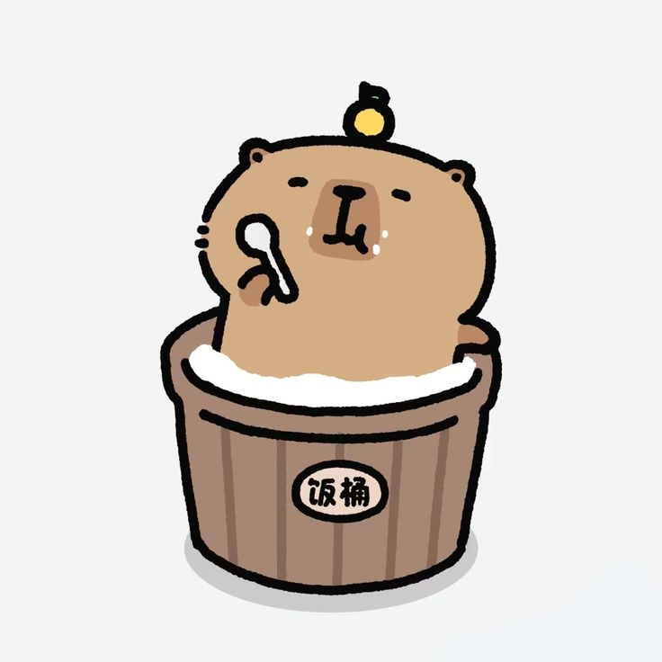 Hình ảnh capybara cute - ăn kem
