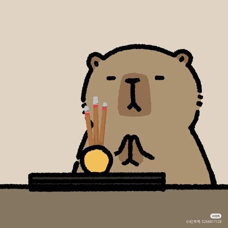 Hình ảnh capybara cute - cầu nguyện
