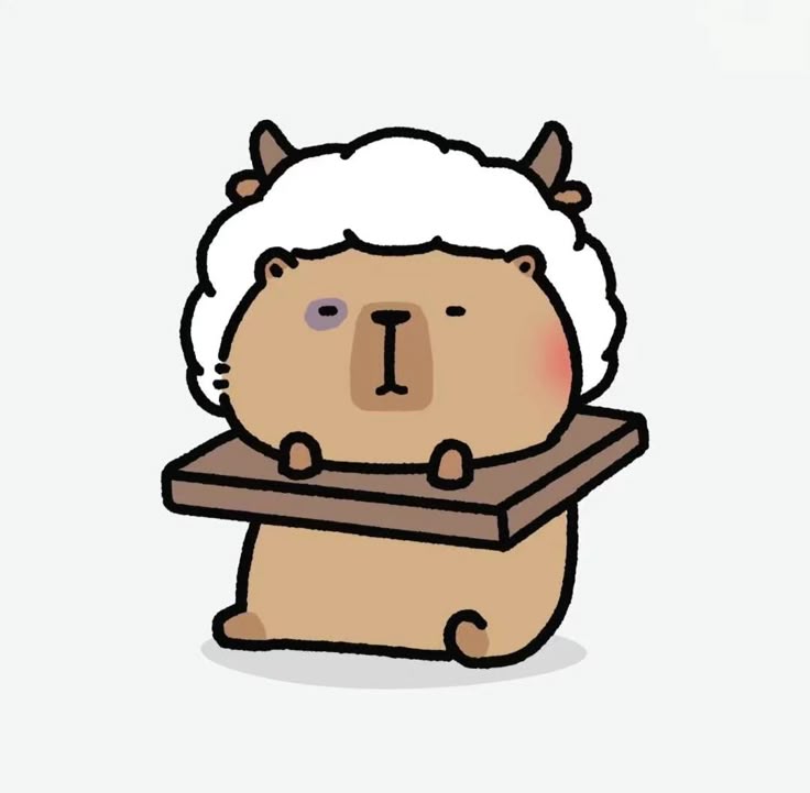 Hình ảnh capybara cute - con dê