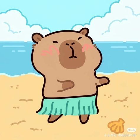 Hình ảnh capybara cute - hawai