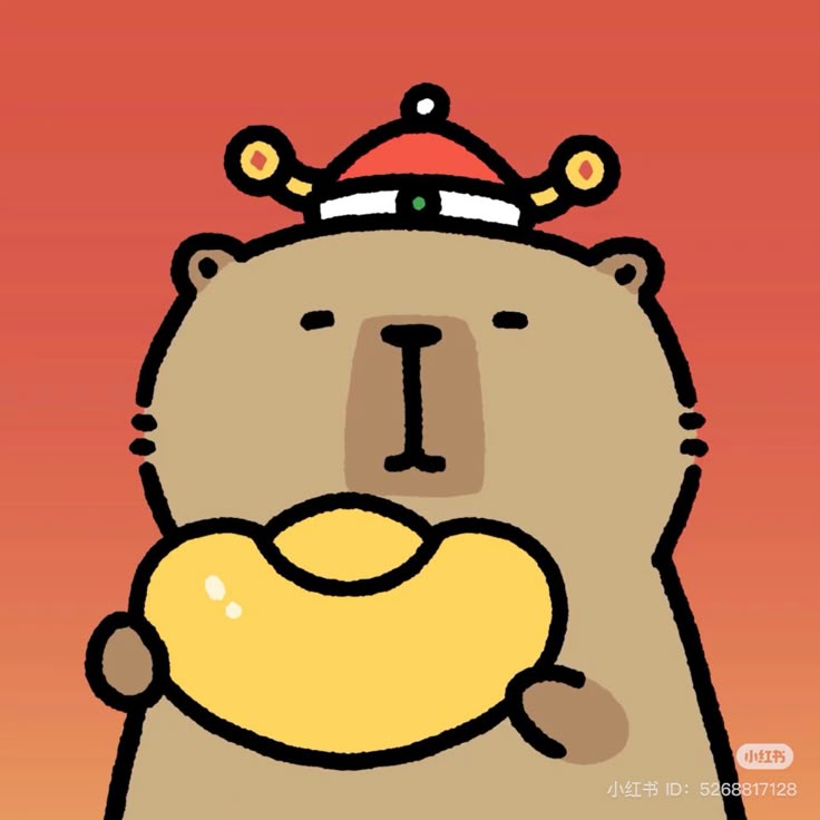 Hình ảnh capybara cute - thần tài