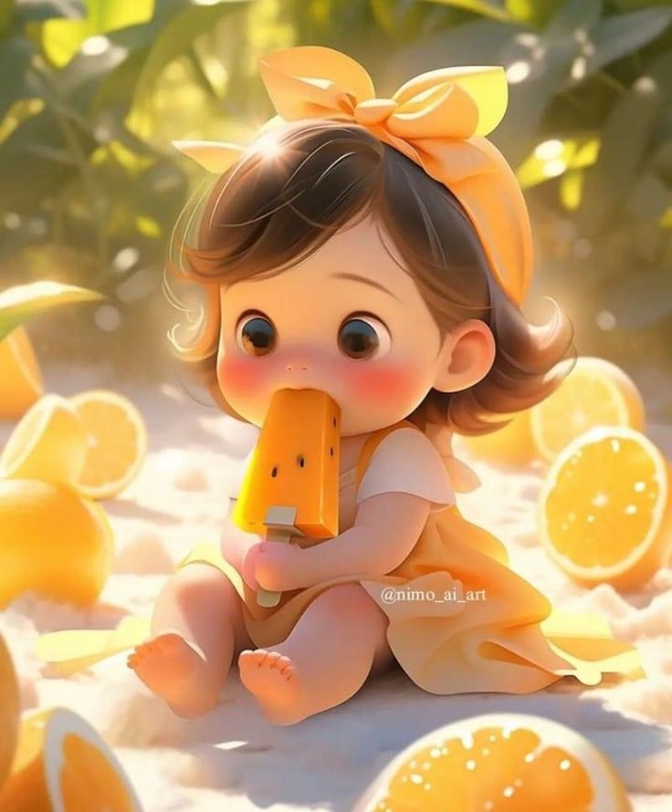 Hình ảnh chibi nữ cute - ăn kem