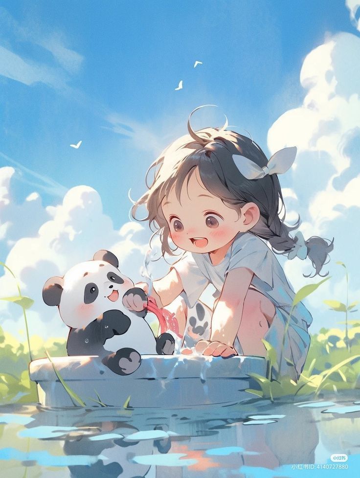 Hình ảnh chibi nữ cute - mùa hè xanh mát