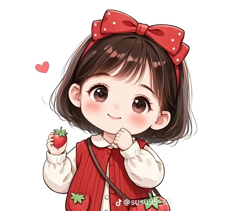 Hình ảnh chibi nữ cute - phiên bản dâu tây