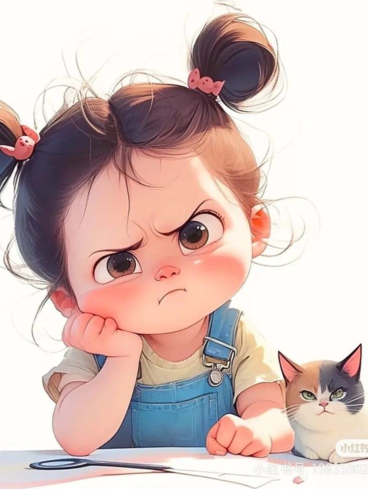 Hình ảnh chibi nữ cute - tức giận