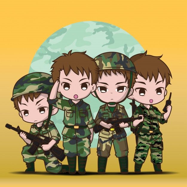 Hình ảnh chú bộ đội chibi - siêu ngầu 
