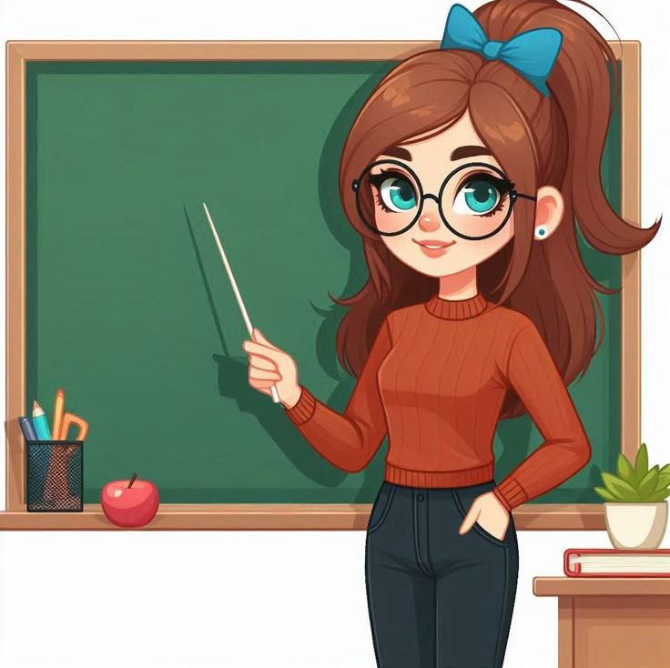 Hình ảnh cô giáo chibi cute - cô giáo trẻ