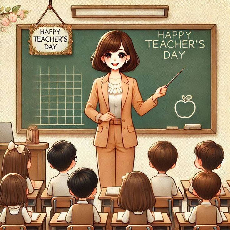 Hình ảnh cô giáo chibi cute - mừng ngày giáo viên