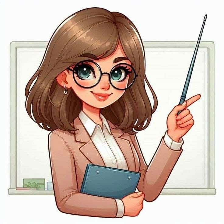 Hình ảnh cô giáo chibi cute - tóc ngắn