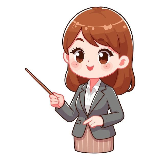 Hình ảnh cô giáo chibi cute - xinh đẹp