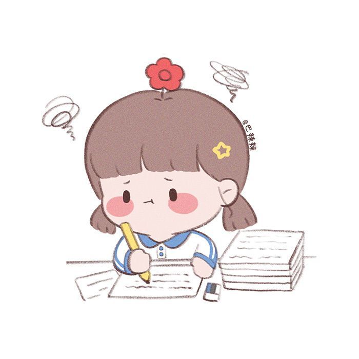 Hình ảnh học sinh chibi - chán nản
