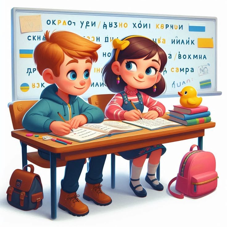 Hình ảnh học sinh chibi cute - cùng nhau học tập