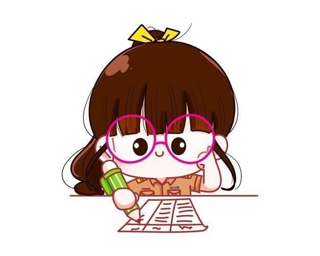 Hình ảnh học sinh chibi cute - học bài