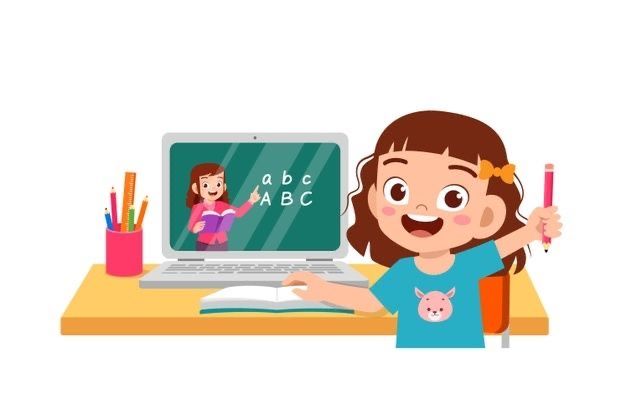 Hình ảnh học sinh chibi cute - học online