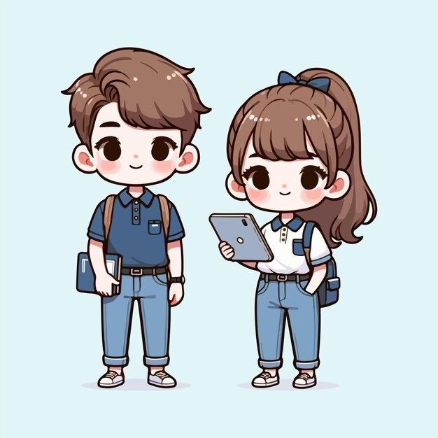 Hình ảnh học sinh chibi cute - học sinh cấp 3