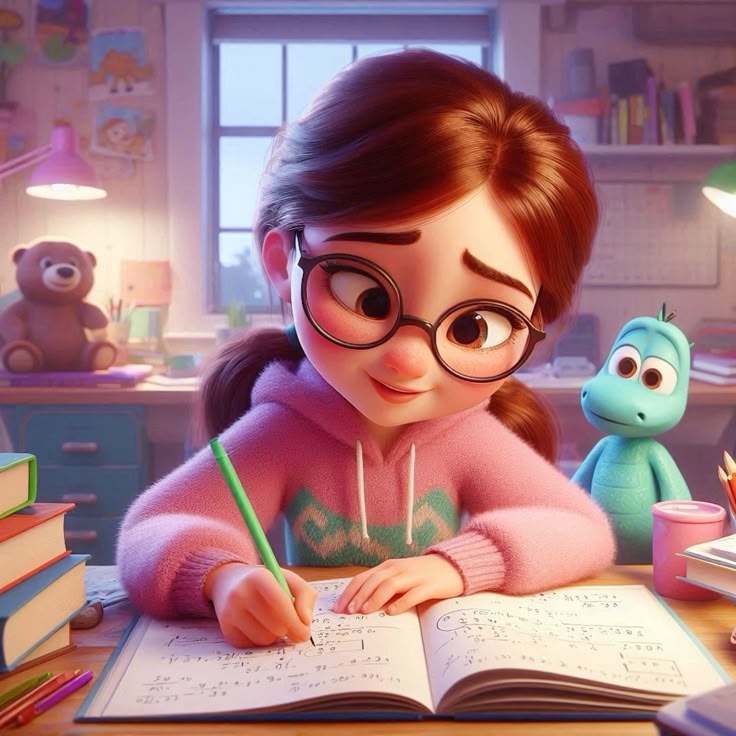 Hình ảnh học sinh chibi cute - tự học