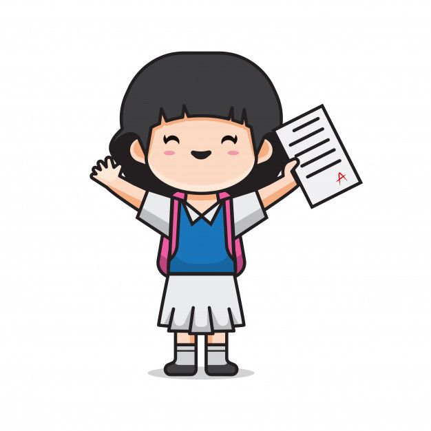 Hình ảnh học sinh chibi cute - vui vẻ